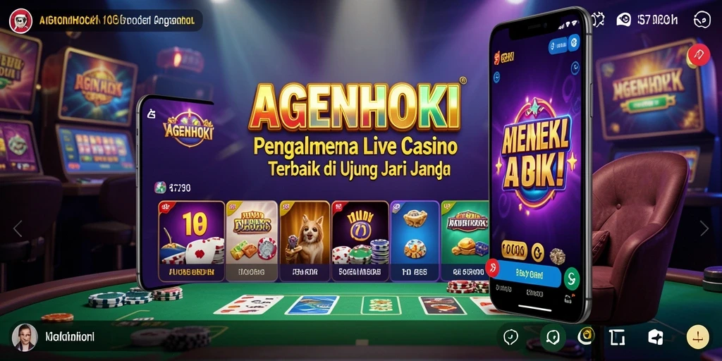 Screenshot AGENHOKI menunjukkan dealer yang sedang berinteraksi dengan pemain.