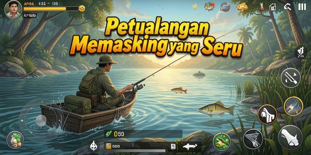 Gameplay seru AP686 dengan aksi memancing yang menantang.