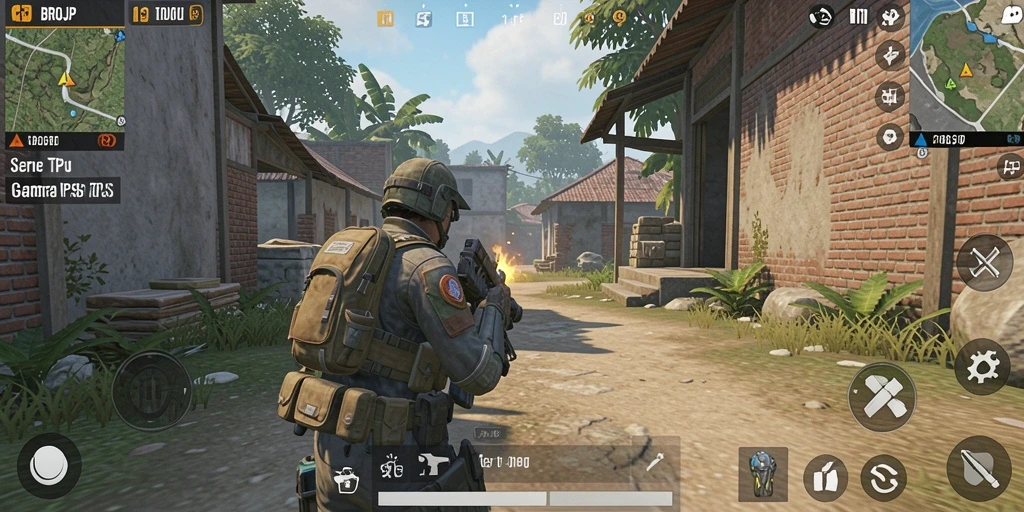 Screenshot BROJP menampilkan aksi mendebarkan dari gameplay TPS.