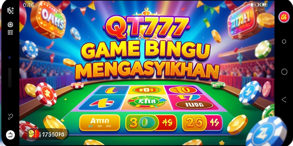 Tampilan gameplay Bingo yang penuh warna dan menarik.