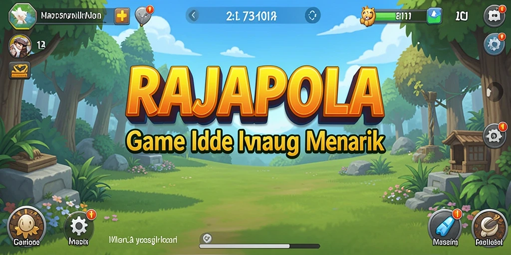 Tampilan gameplay RAJAPOLA yang penuh warna dan menarik
