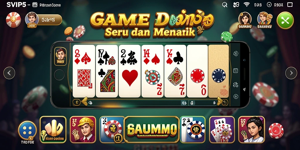 Tampilan gameplay SVIP5 dengan aksi domino yang menarik.